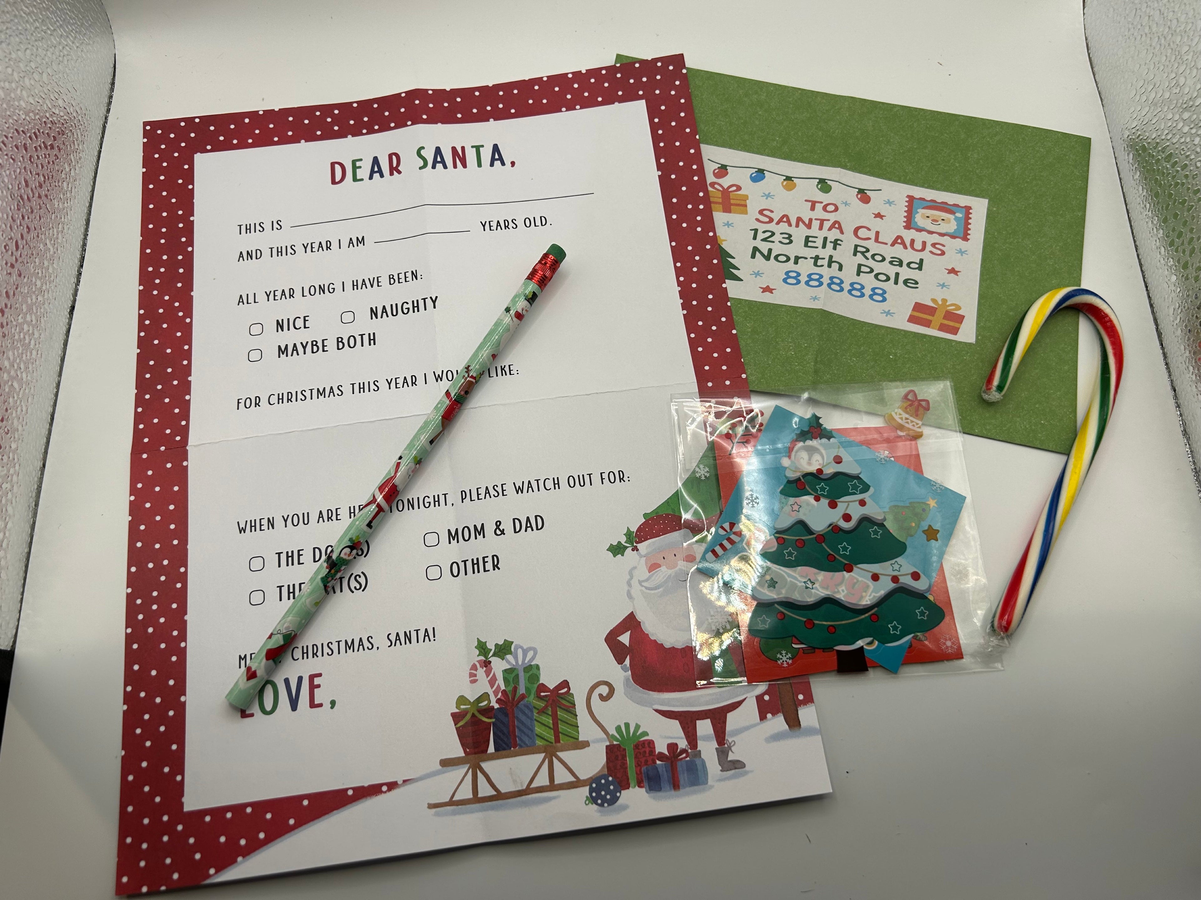 Kids Santa Letter Kit – North Pole Letter Writing Set