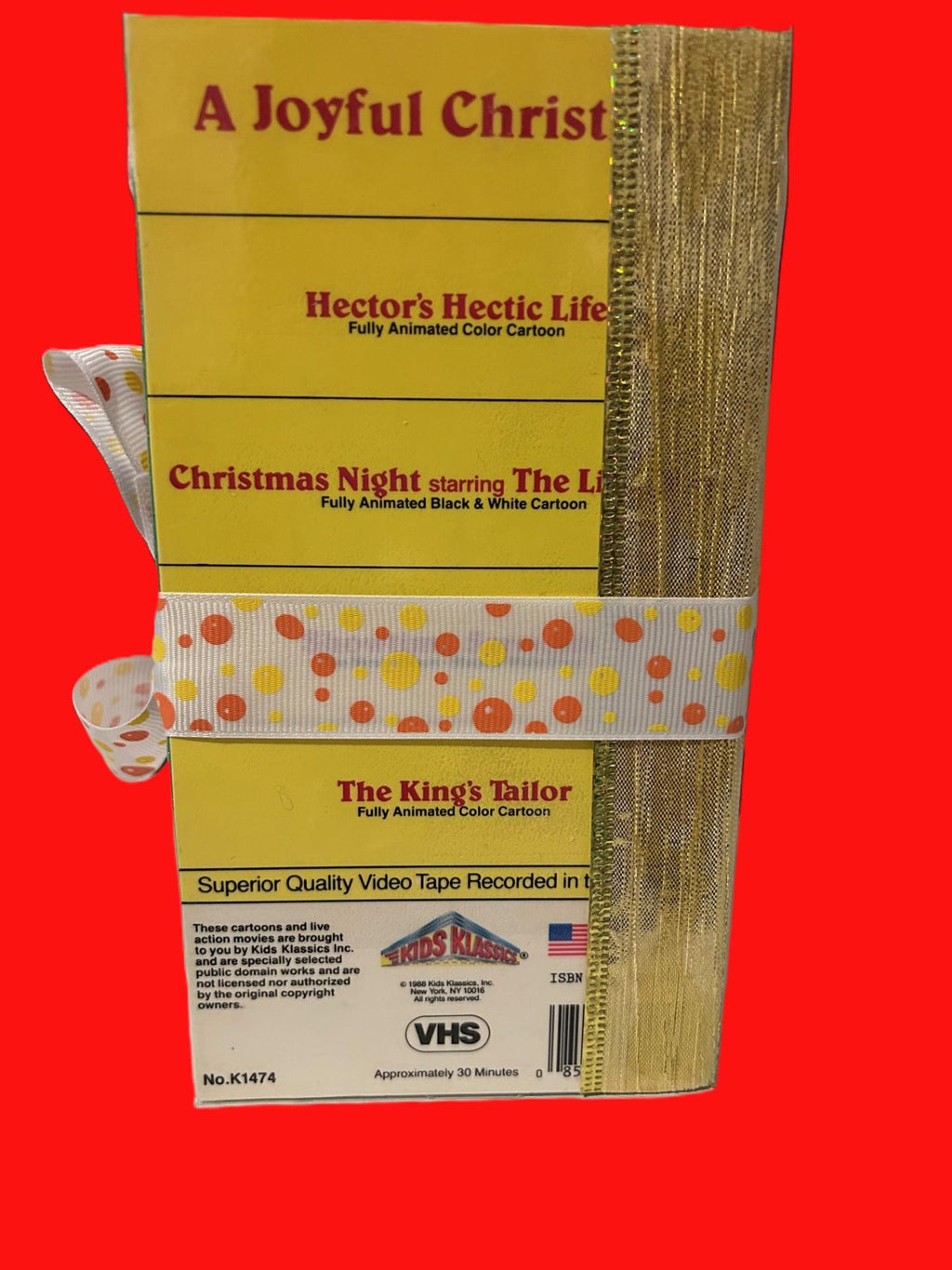 Handmade Christmas VHS Junk Journal – Upcycled Vintage Holiday Journal (Choose Your Style)