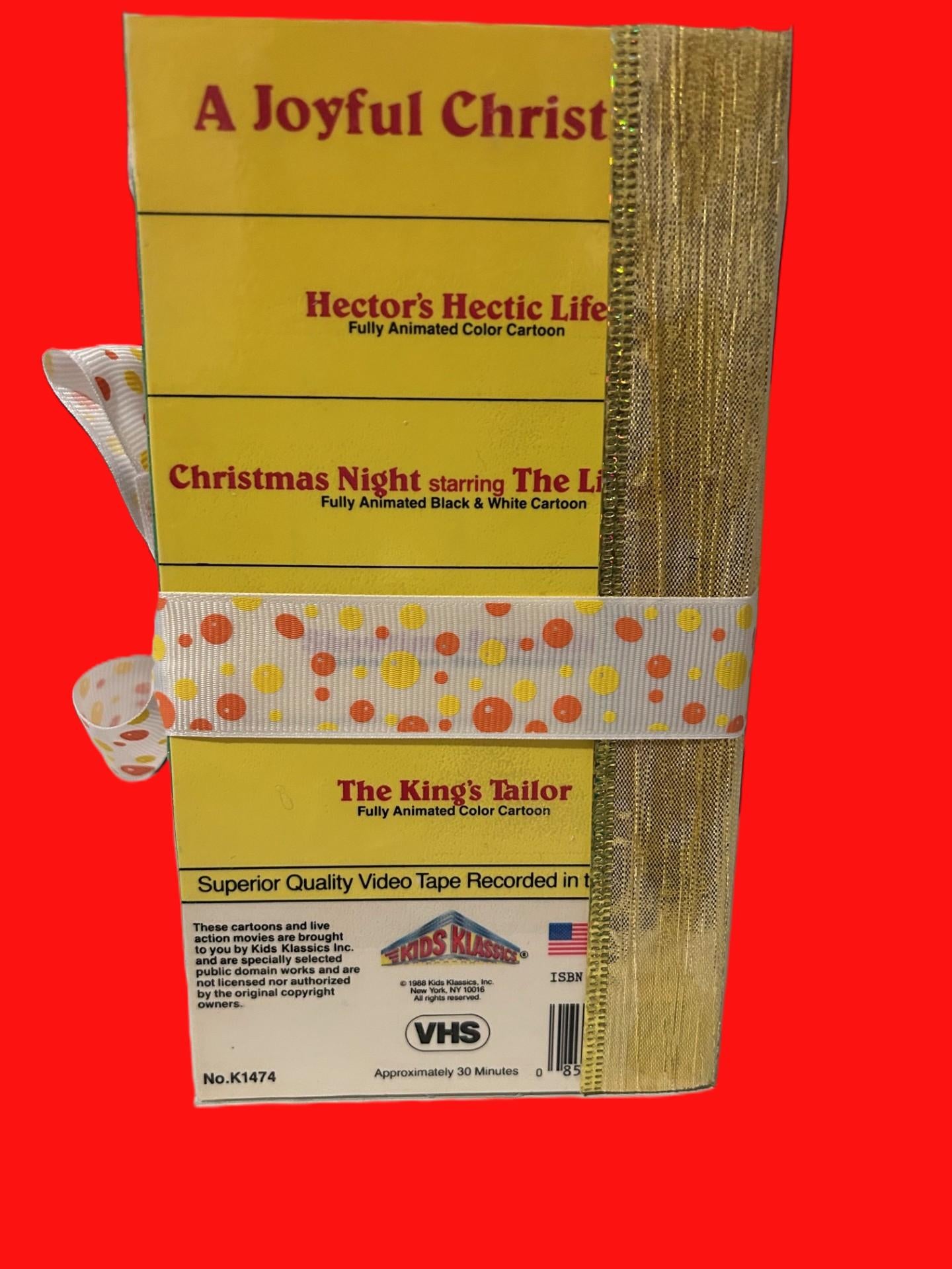 Handmade Christmas VHS Junk Journal – Upcycled Vintage Holiday Journal (Choose Your Style)