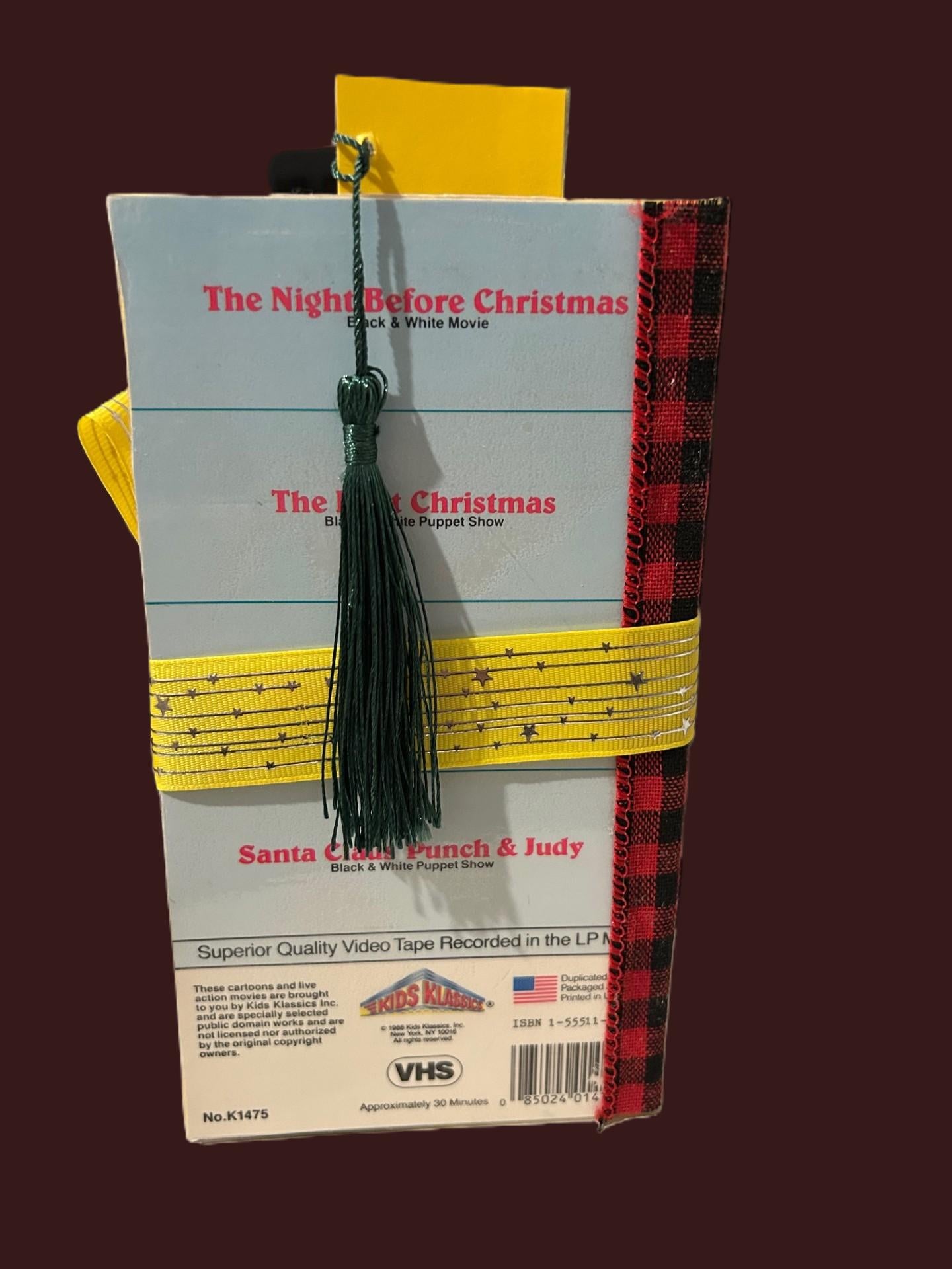 Handmade Christmas VHS Junk Journal – Upcycled Vintage Holiday Journal (Choose Your Style)