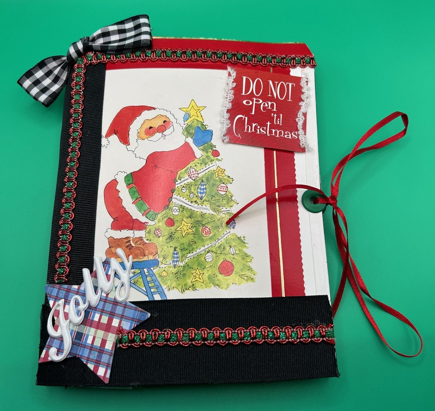 Handmade Journal -  Jolly Christmas Surprise