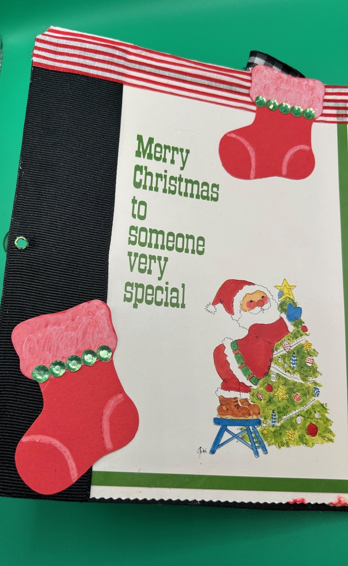 Handmade Journal -  Jolly Christmas Surprise