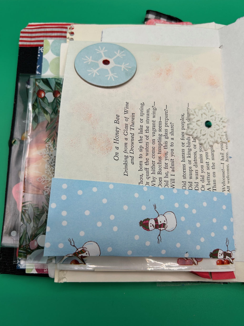Handmade Journal -  Jolly Christmas Surprise