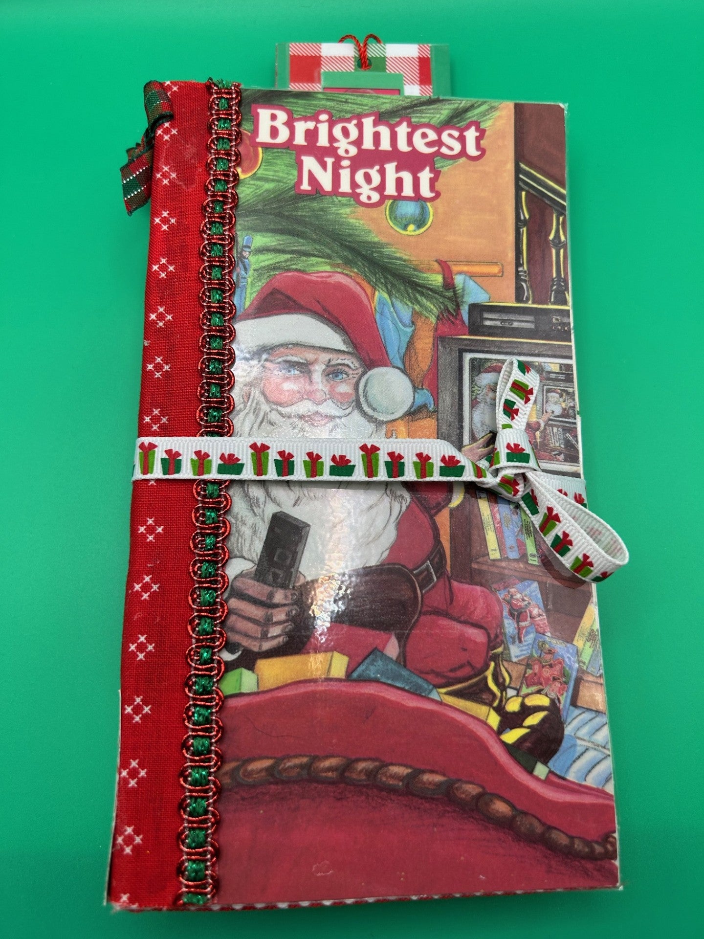 Handmade Christmas VHS Junk Journal – Upcycled Vintage Holiday Journal (Choose Your Style)