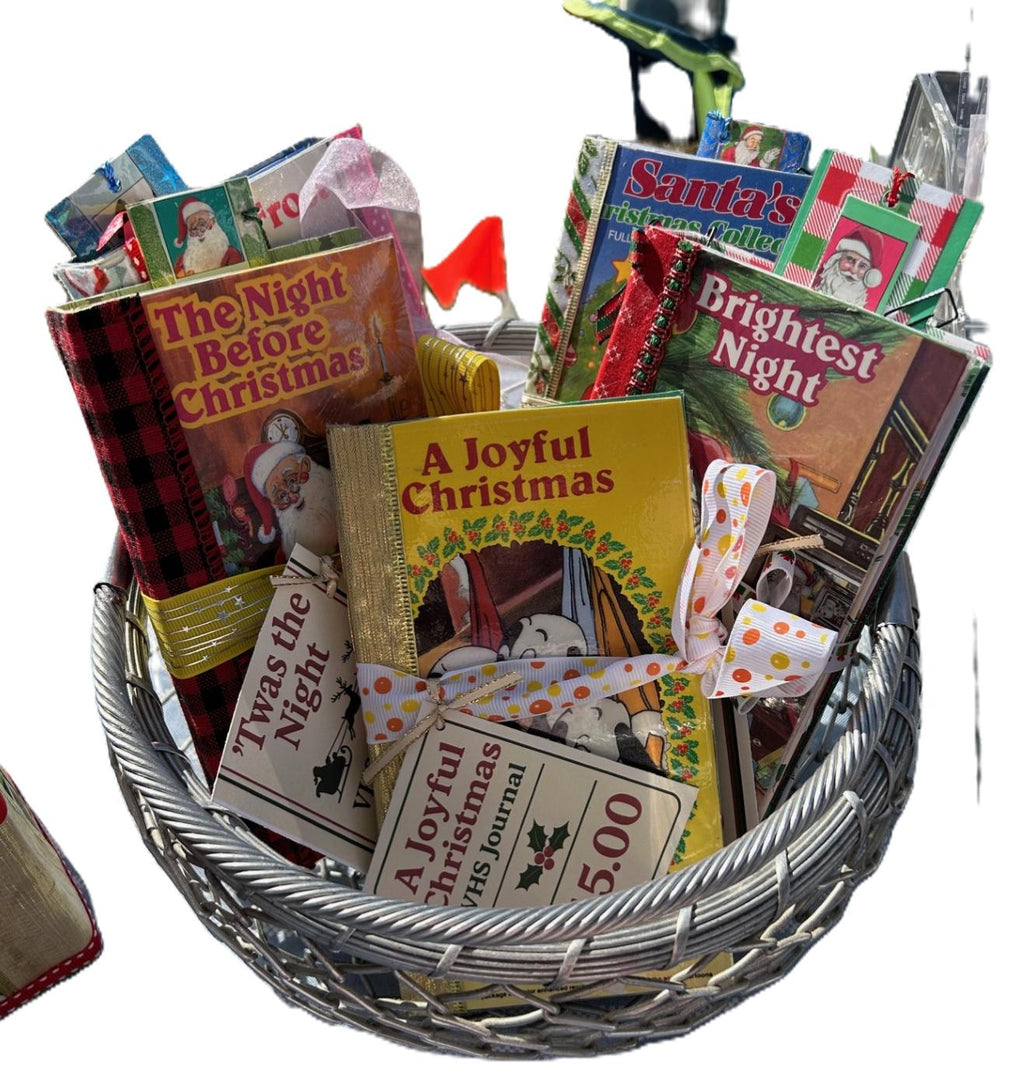 Handmade Christmas VHS Junk Journal – Upcycled Vintage Holiday Journal (Choose Your Style)